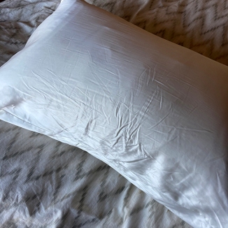 Blissy Silk Pillowcase Slept On